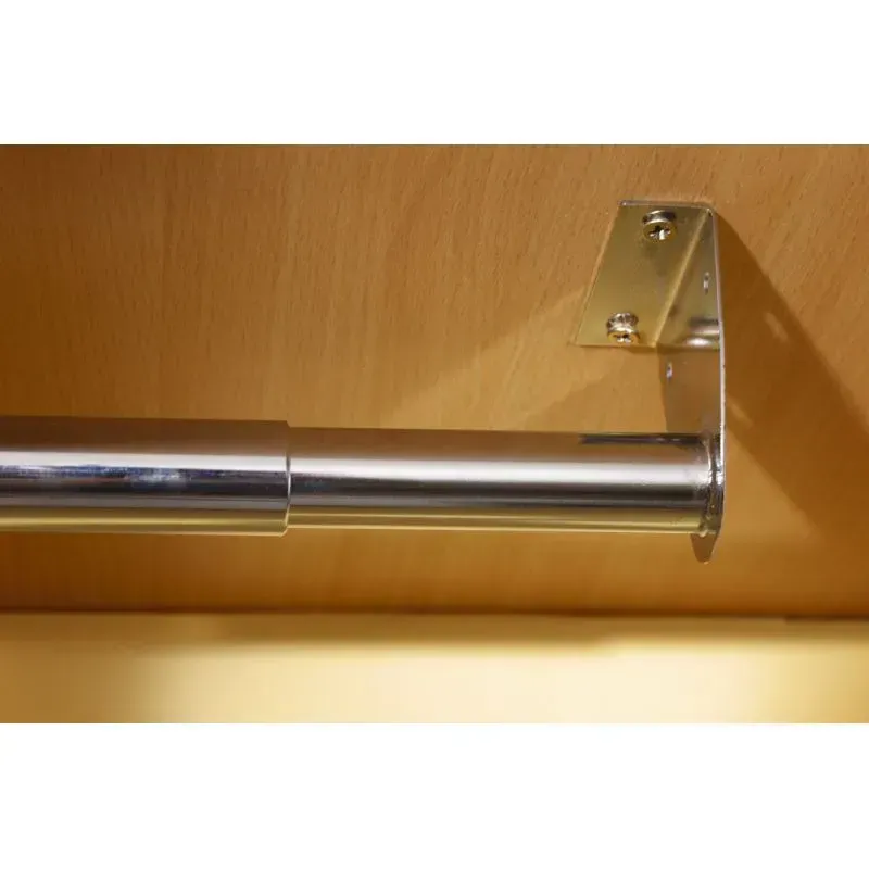 Mottez - Barre de penderie nickelée de 40 à 120 cm