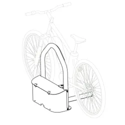 Borne pour vélo électrique de recharge