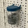 Bocal de rangement avec capuchon pour panneau perforé