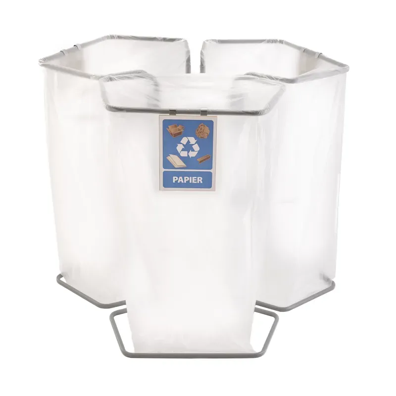 Porte sacs de poubelle - triple bacs de 240 L ou 400 L