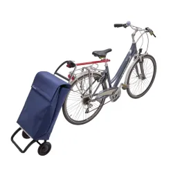 Accessoire de fixation pour chariot de courses sur vélo