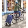 Accessoire de fixation pour chariot de courses sur vélo