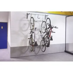 Range vélos coulissant mural 5 emplacements