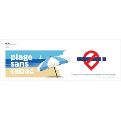 Bandeau de signalisation "espace sans tabac"