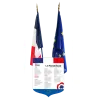 Pack loi Blanquer - écusson + 1 drapeau et européen
