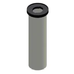 Fourreau à fixer dans le béton pour mât de pavillon