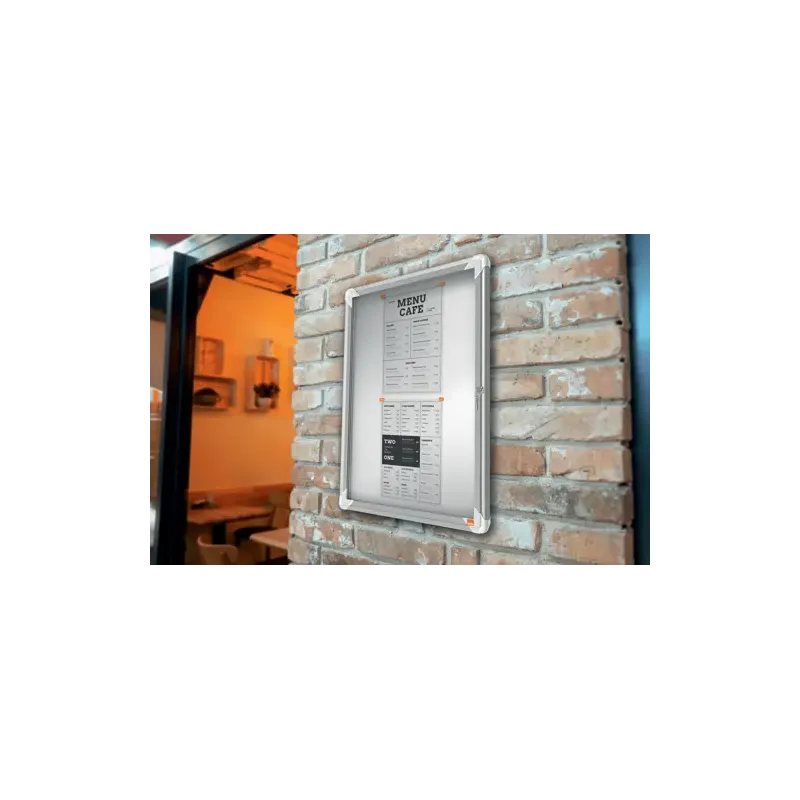 Vitrine murale d'extérieur avec porte battante - Nobo premium