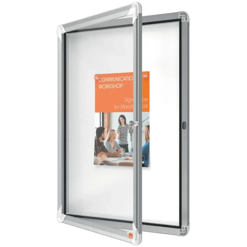 Vitrine murale d'intérieur avec porte battante - Nobo premium