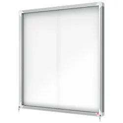 Vitrine d'affichage intérieure avec porte coulissante et serrure