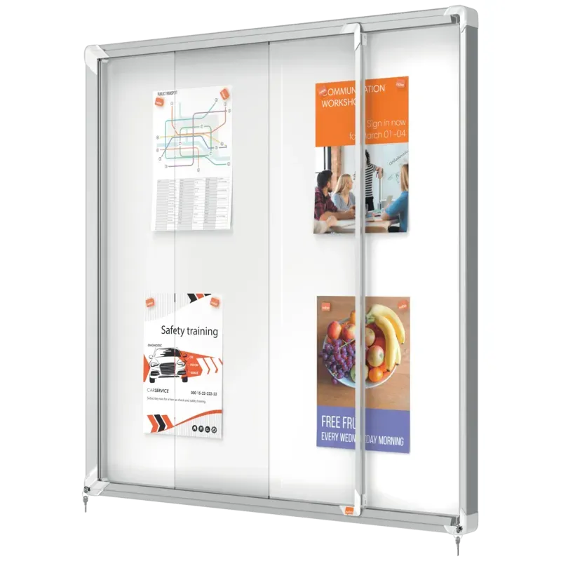 Vitrine murale d'intérieur avec porte coulissante - Nobo premium