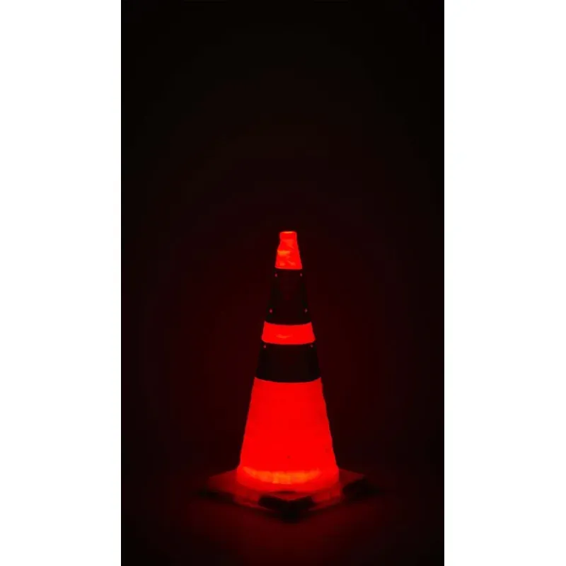 Cône lumineux rétractable pour la signalisation