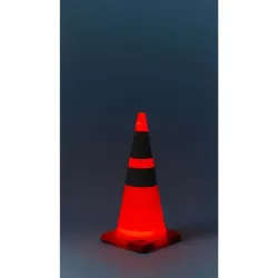 Cône lumineux rétractable pour la signalisation