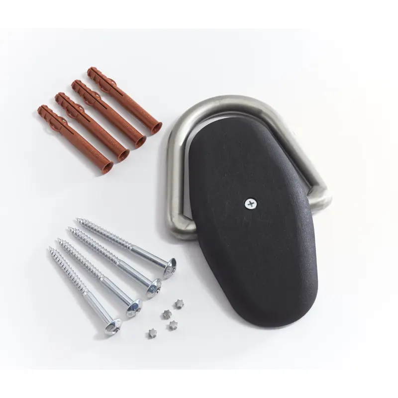 Sabot d'ancrage avec anneau antivol pour deux roues