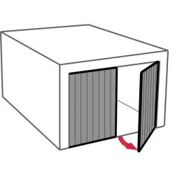 Kit antivol pour porte de garage à ouverture verticale