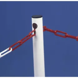 Potelet métal sur socle carré rabattable