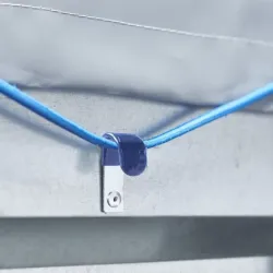 Lot de 5 crochets fer plat gainés