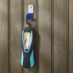 Lot de 5 accroches fer plat gainés