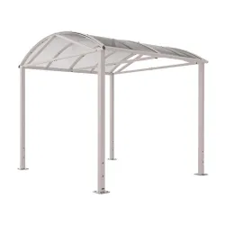 Abri couvert Voûte "L" avec ou sans bardage pour piétons