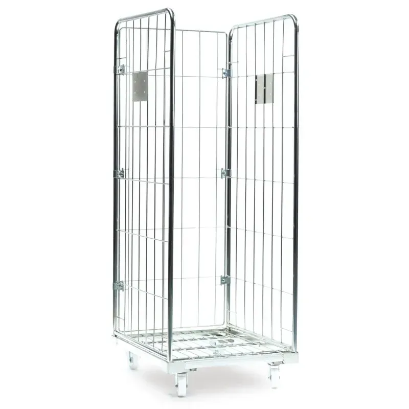 Roll container 3 côtés à grandes mailles