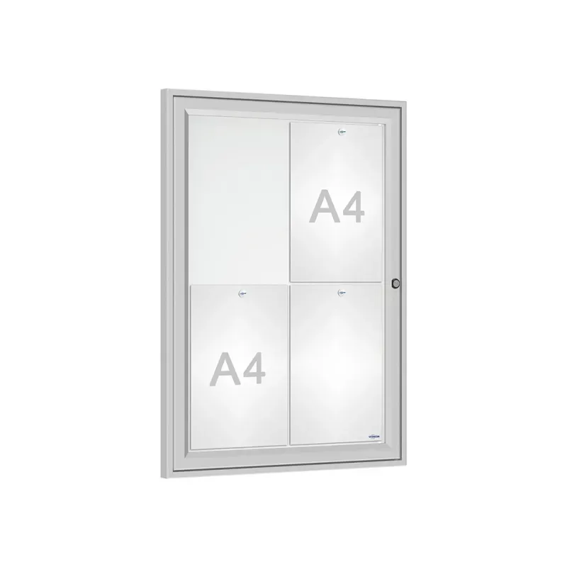 Vitrine horaire pour abribus en aluminium 75 x 55 cm