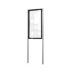 Vitrine d'affichage extérieur sur pied 12 à 28 A4