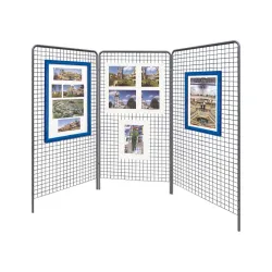 3 grilles d'exposition en acier Procity
