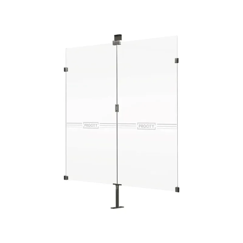 Bardage Procity Voûte &quot;M&quot; en verre sécurisé pour abri vélo