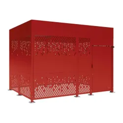 Parking Procitity Horizon pour vélos avec bardage acier et ou bois