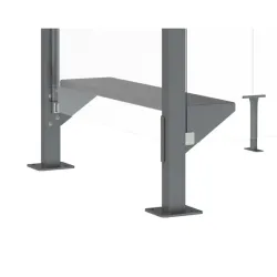 Banc ajustable en hauteur pour abri fumeur