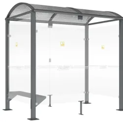 Banquette / tablette pour abris fumeurs