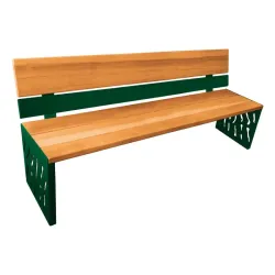 Banc bois et acier Venise