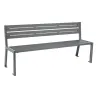 Banc publique en acier 5 lames modèle Silaos