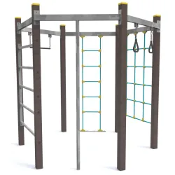 Jeu à grimper l'escalade hexagonale éco-responsable