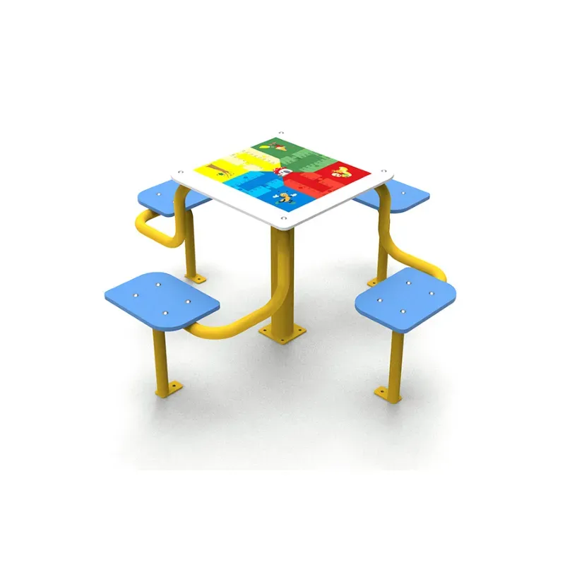 Table de jeux d'extérieur pour enfants échecs, petits chevaux, l'oie