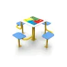 Table de jeux d'extérieur pour enfants échecs, petits chevaux, l'oie