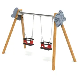 Balançoire double berceau - 2 enfants