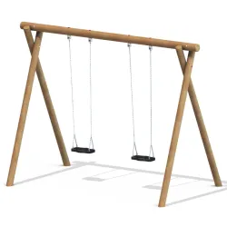 Balançoire bois Rustique - 2 enfants