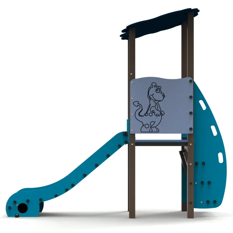 Jeu enfants tour de glisse éco-responsable pour collectivités