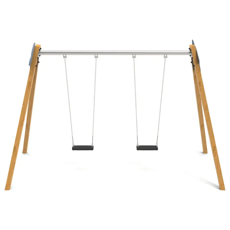 Balançoire bois 2 sièges plats PM740/H/C/S Manufacturas Deportivas