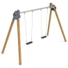 Balançoire bois 2 sièges plats PM740/H/C/S Manufacturas Deportivas