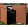 Abri pour conteneur anti-rouille
