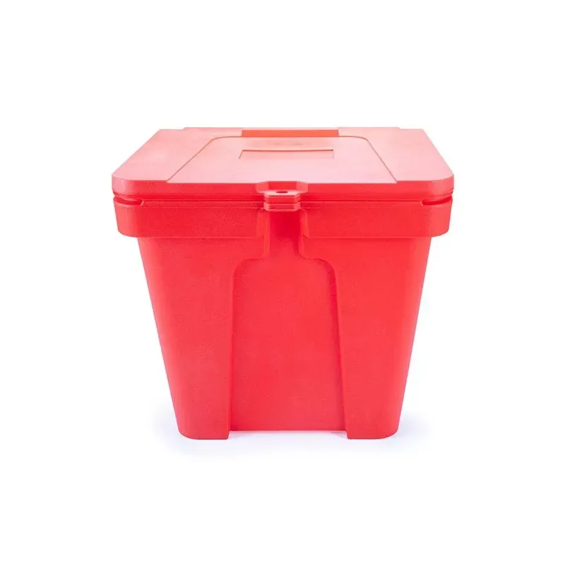 Cuve empilable à sable 110 L en plastique avec couvercle