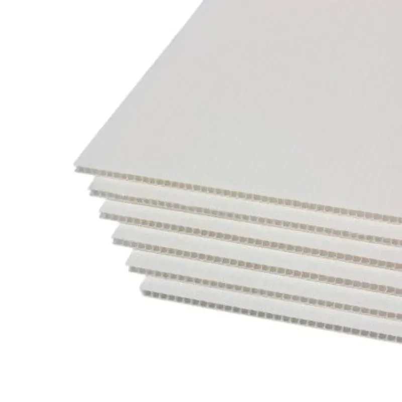 Panneau alvéolaire anti feu M1 en polypropylène extrudé - Lot de 10