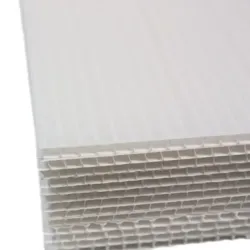 Panneau alvéolaire en polypropylène extrudé anti feu M1 - Lot de 10