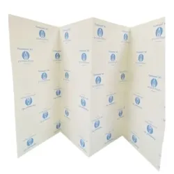 Paravent anti feu M1 en carton pliable et découpable 16.4 ml H.82 cm