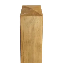 Poteau pointe diamant raboté en bois de Pin 14.5 x 14.5 cm - Lagune