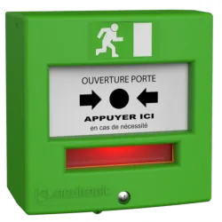Déclencheur manuel vert ouverture de porte 4712V3