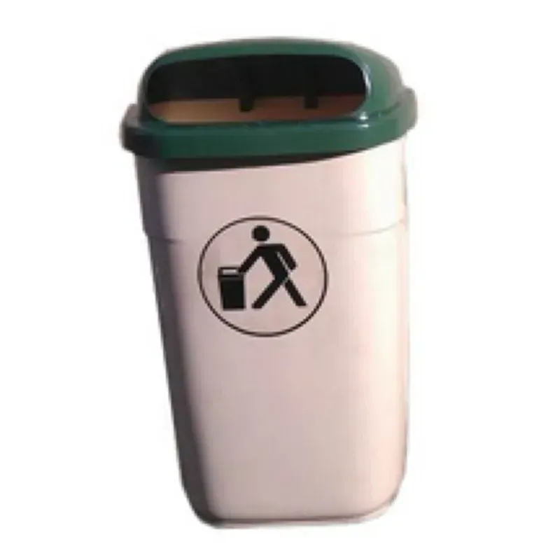 Poubelle de ville plastique 50 litres