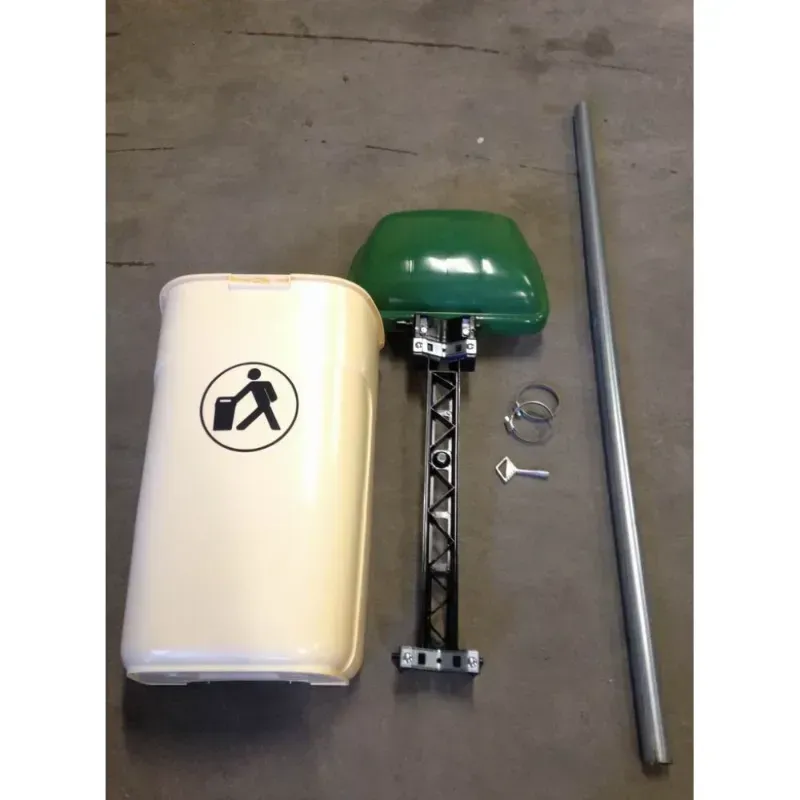 Poubelle de ville plastique 50 litres