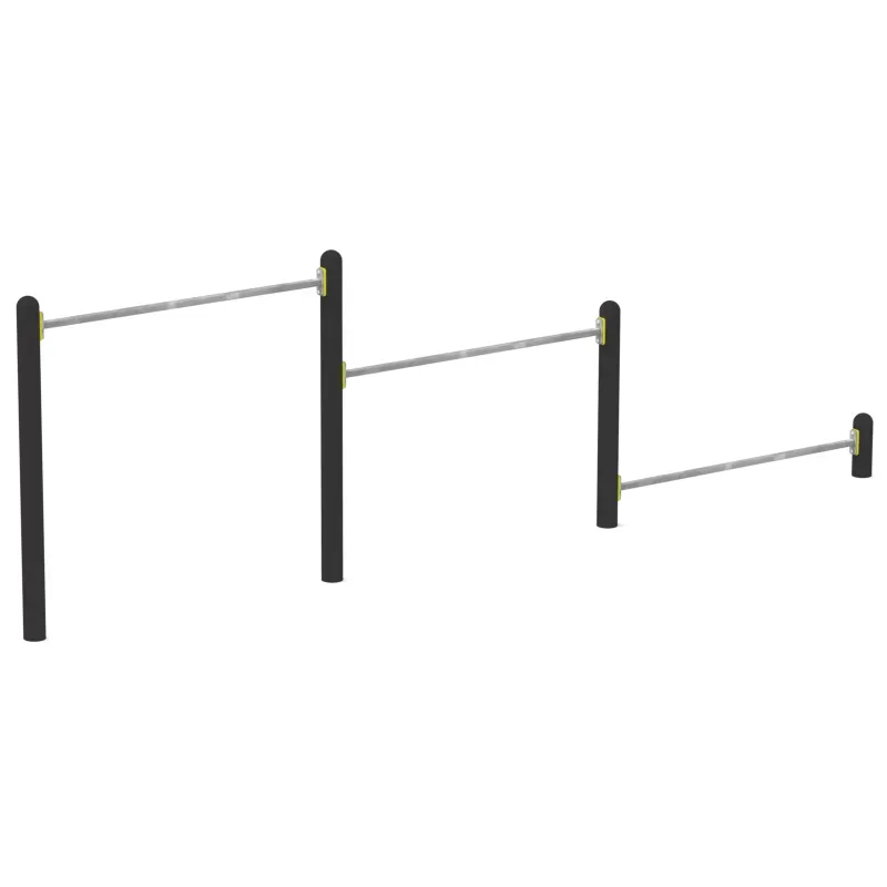 Module Triple barre de pompes pour Street Workout